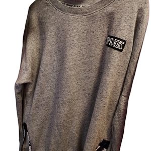 ~☆Victoria's Secret PINK Gray Pullover Sweater Size Medium/Large☆~